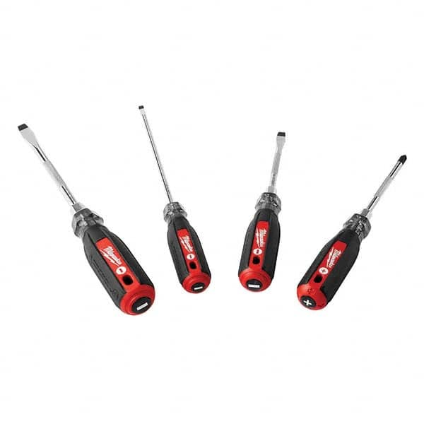 Milwaukee Tool - Screwdriver Sets Screwdriver Types Included: Phillips; Slotted Number of Pieces: 4 - Apex Tool & Supply