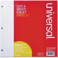 UNIVERSAL - Note Pads, Writing Pads & Notebooks Writing Pads & Notebook Type: Filler Paper Size: 8-1/2 x 11 - Apex Tool & Supply