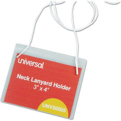 UNIVERSAL - Badge Holders Attachment Type: Hanging Horizontal or Vertical Holder: Horizontal - Apex Tool & Supply