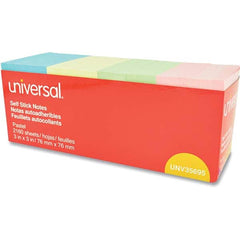 UNIVERSAL - Note Pads, Writing Pads & Notebooks Writing Pads & Notebook Type: Self-Stick Notes Size: 3 x 3 - Apex Tool & Supply