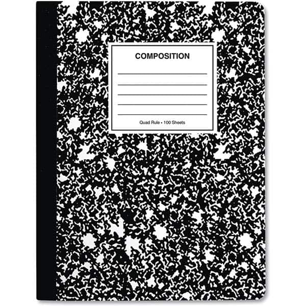 UNIVERSAL - Note Pads, Writing Pads & Notebooks Writing Pads & Notebook Type: Composition Book Size: 9-3/4 x 7-1/2 - Apex Tool & Supply