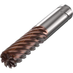 Seco - 16mm Diam 9 Flute Solid Carbide 2mm Corner Radius End Mill - Apex Tool & Supply