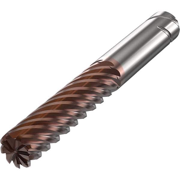 Seco - 16mm Diam 9 Flute Solid Carbide 1mm Corner Radius End Mill - Apex Tool & Supply