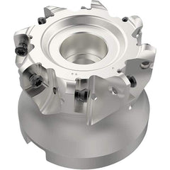 Seco - Indexable High-Feed Face Mills Cutting Diameter (Inch): 2.480 Cutting Diameter (mm): 63.00 - Apex Tool & Supply