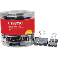 UNIVERSAL - Binder Clips Binder Type: Binder Clip Capacity (Inch): 0.63 - Apex Tool & Supply