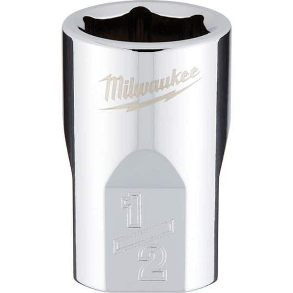 Milwaukee Tool - Hand Sockets Drive Size (Inch): 3/8 Size (Inch): 1/2 - Apex Tool & Supply