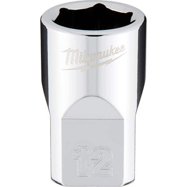 Milwaukee Tool - Hand Sockets Drive Size (Inch): 3/8 Size (mm): 12.0000 - Apex Tool & Supply