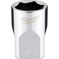 Milwaukee Tool - Hand Sockets Drive Size (Inch): 3/8 Size (mm): 14.0000 - Apex Tool & Supply