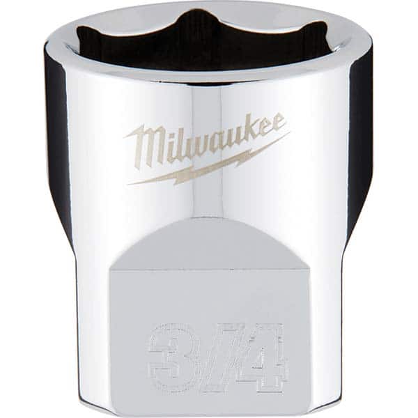 Milwaukee Tool - Hand Sockets Drive Size (Inch): 3/8 Size (Inch): 3/4 - Apex Tool & Supply