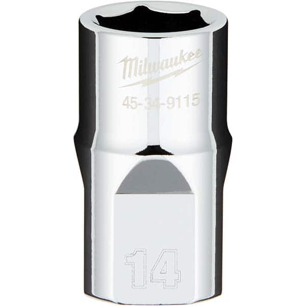 Milwaukee Tool - Hand Sockets Drive Size (Inch): 1/2 Size (mm): 14.0000 - Apex Tool & Supply