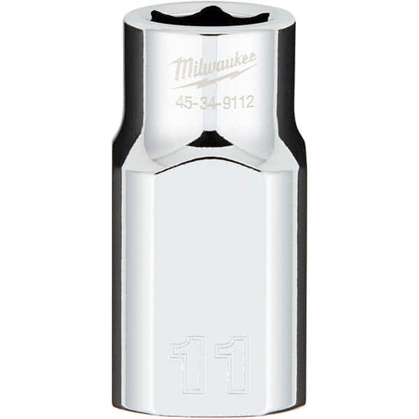 Milwaukee Tool - Hand Sockets Drive Size (Inch): 1/2 Size (mm): 11.0000 - Apex Tool & Supply