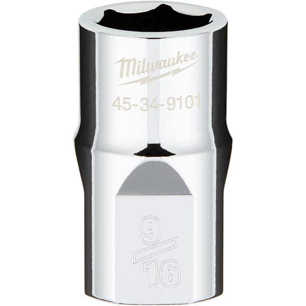 Milwaukee Tool - Hand Sockets Drive Size (Inch): 1/2 Size (Inch): 9/16 - Apex Tool & Supply