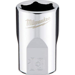 Milwaukee Tool - Hand Sockets Drive Size (Inch): 3/8 Size (mm): 13.0000 - Apex Tool & Supply