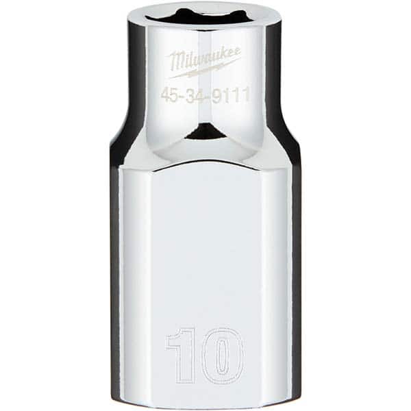 Milwaukee Tool - Hand Sockets Drive Size (Inch): 1/2 Size (mm): 10.0000 - Apex Tool & Supply