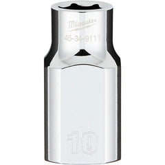 Milwaukee Tool - Hand Sockets Drive Size (Inch): 1/2 Size (mm): 10.0000 - Apex Tool & Supply