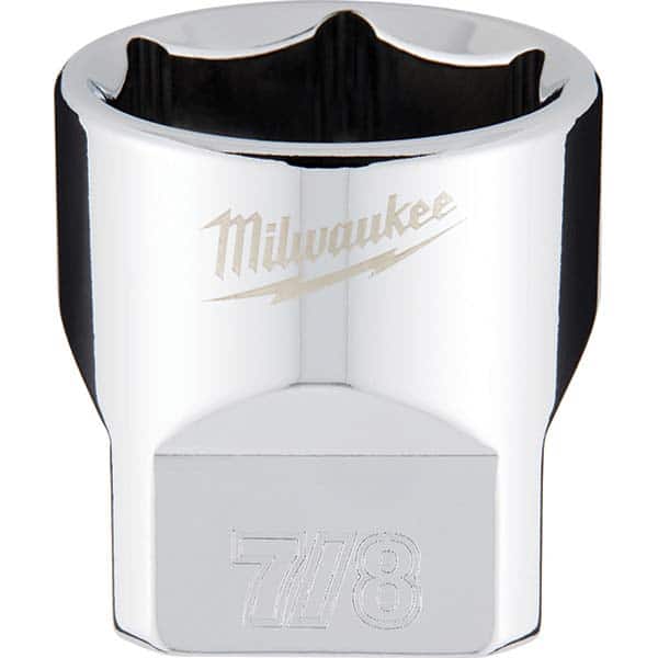 Milwaukee Tool - Hand Sockets Drive Size (Inch): 3/8 Size (Inch): 7/8 - Apex Tool & Supply