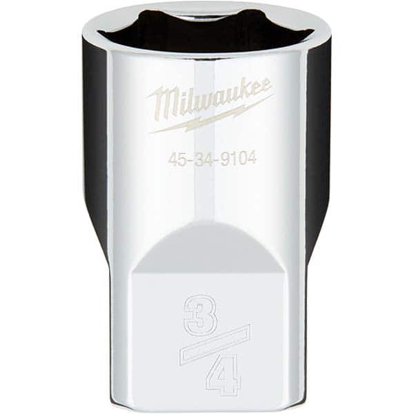 Milwaukee Tool - Hand Sockets Drive Size (Inch): 1/2 Size (Inch): 3/4 - Apex Tool & Supply