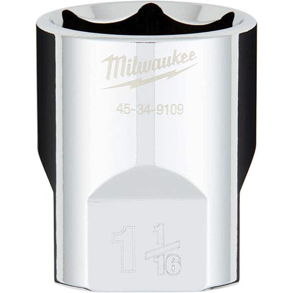 Milwaukee Tool - Hand Sockets Drive Size (Inch): 1/2 Size (Inch): 1-1/16 - Apex Tool & Supply