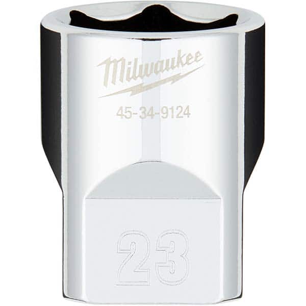 Milwaukee Tool - Hand Sockets Drive Size (Inch): 1/2 Size (mm): 23.0000 - Apex Tool & Supply