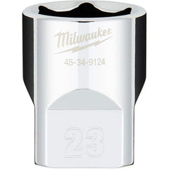Milwaukee Tool - Hand Sockets Drive Size (Inch): 1/2 Size (mm): 23.0000 - Apex Tool & Supply