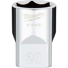 Milwaukee Tool - Hand Sockets Drive Size (Inch): 1/2 Size (mm): 20.0000 - Apex Tool & Supply