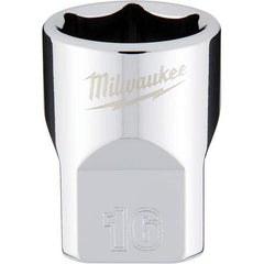 Milwaukee Tool - Hand Sockets Drive Size (Inch): 3/8 Size (mm): 16.0000 - Apex Tool & Supply