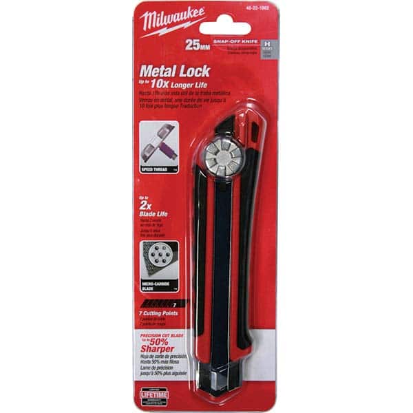 Milwaukee Tool - Utility Knives, Snap Blades & Box Cutters Type: Snap Off Knife Blade Type: Snap-Off - Apex Tool & Supply