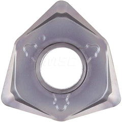Kyocera WNMU 050408ENSM PR1525 Grade PVD Carbide, 80 Degree Trigon, Negative Rake Angle, Neutral Milling insert for Roughing in (P) Free-Cutting Steel