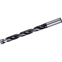 Replaceable Tip Drill: 9 to 9.49 mm Drill Dia, 76 mm Max Depth, 10 mm Straight-Cylindrical Shank Seat Size 9, 130 mm OAL, Through Coolant