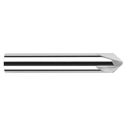 Chamfer Cutters - 0.3125″ (5/16″) Shank Diameter × 15° per side Carbide Flat Chamfer Cutter, 3 Flutes