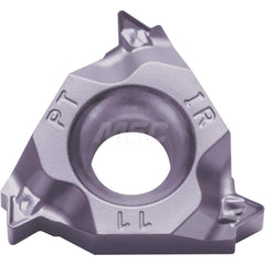 Laydown Threading Inserts; Insert Style: 16ER; Insert Size Code: 16; Insert Material: Solid Carbide; Manufacturer Grade: PR1535; Threads Per Inch: 11.00; Thread Type: External; Thread Standard: Parallel Pipe; Whitworth; Insert Hand: Right Hand; Included A