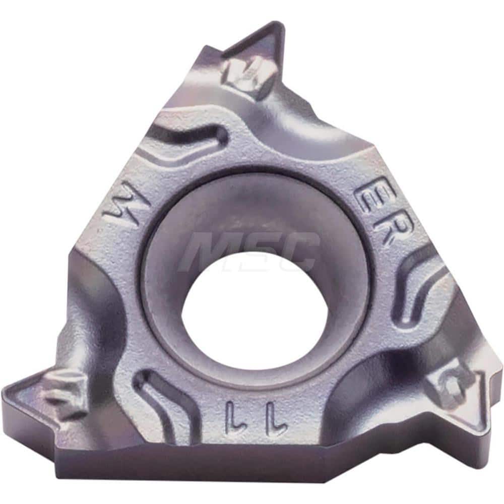 Laydown Threading Inserts; Insert Style: 16ER; Insert Size Code: 16; Insert Material: Solid Carbide; Manufacturer Grade: PR1215; Threads Per Inch: 11.00; Thread Type: External; Thread Standard: Tapered Pipe; Insert Hand: Right Hand; Included Angle: 55; Ch