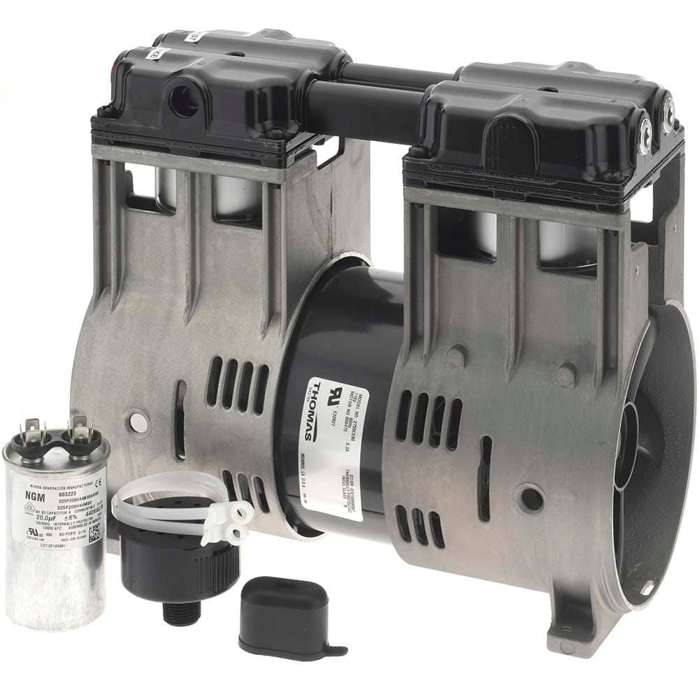 Thomas - Piston-Type Vacuum Pumps Type: Vacuum Voltage: 115 VAC - Apex Tool & Supply
