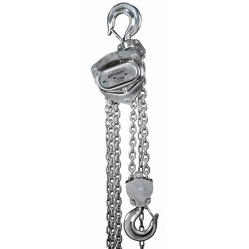 OZ Lifting Products - Manual Hoists-Chain, Rope & Strap Type: Hand Chain Hoist Lifting Material: Chain - Apex Tool & Supply