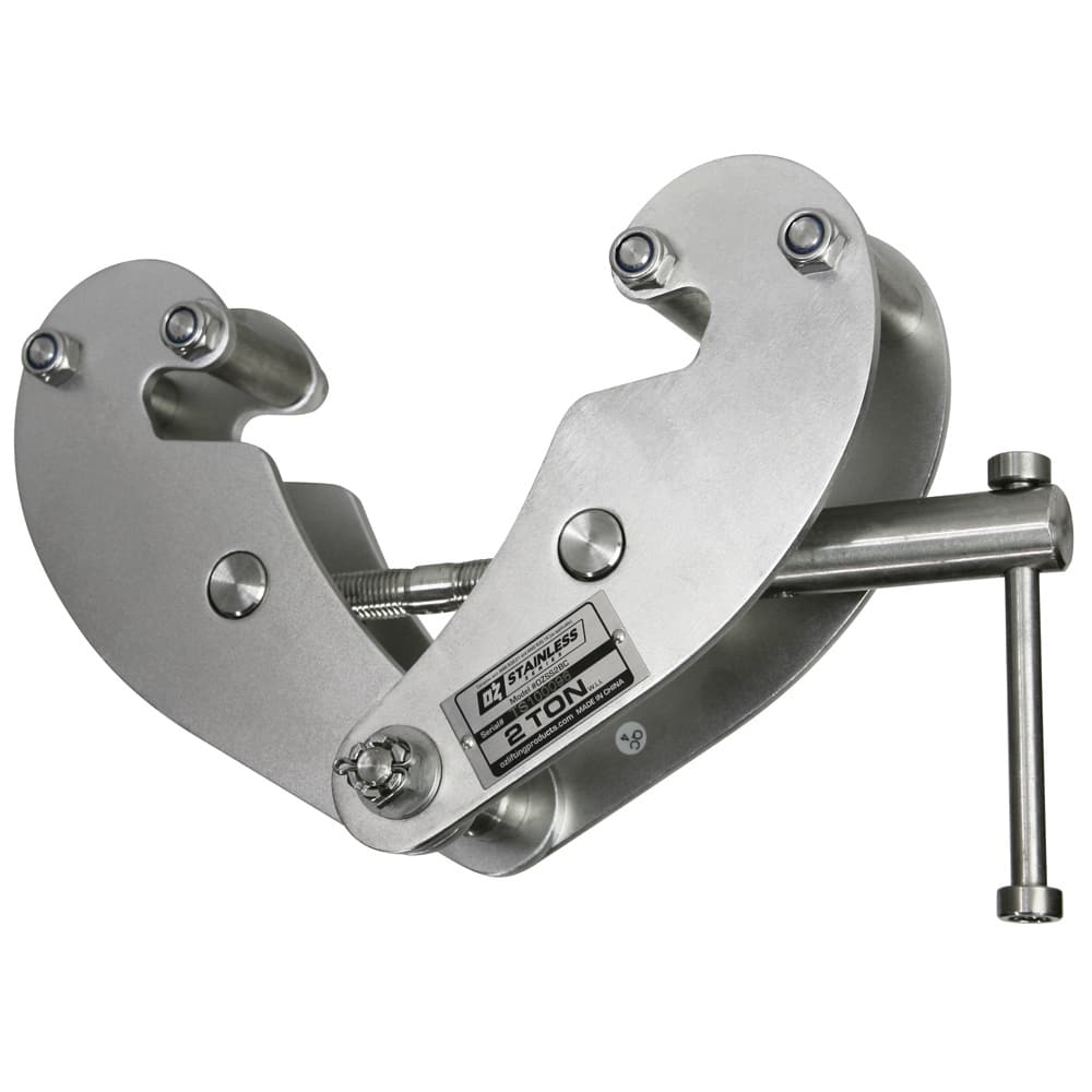 OZ Lifting Products - Beam Clamps & C-Clamps Type: Beam Clamp Maximum Flange Thickness: 0.9400 (Decimal Inch) - Apex Tool & Supply