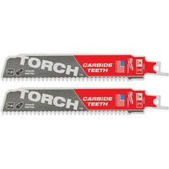Milwaukee Tool - Reciprocating Saw Blades Blade Material: Carbide Blade Length (Inch): 6 - Apex Tool & Supply