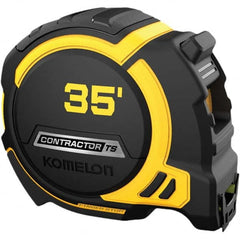 Komelon - 35' x 1-1/4" Hi-Vis Yellow/White Blade Tape Measure - Apex Tool & Supply