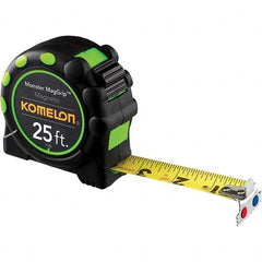 Komelon - 25' x 1" Yellow Blade Tape Measure - Apex Tool & Supply