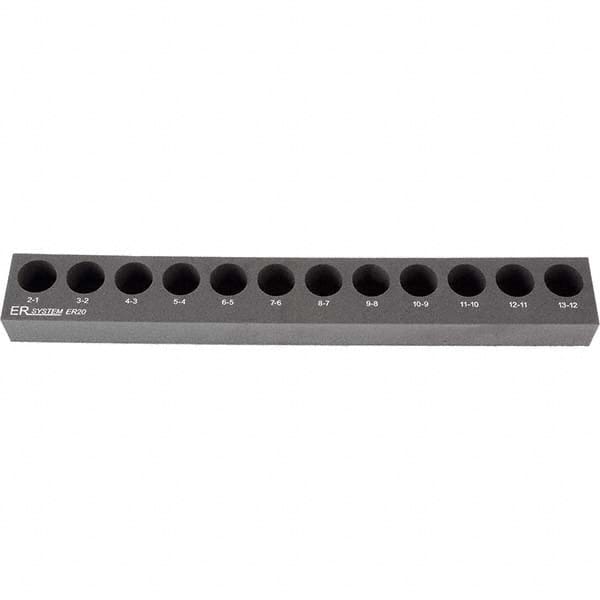 Rego-Fix - Collet Racks & Trays Compatible Collet Series: ER25 Number of Collets Held: 26 - Apex Tool & Supply