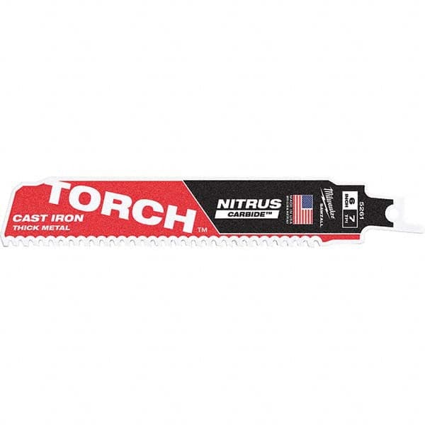 Milwaukee Tool - Reciprocating Saw Blades Blade Material: Carbide Blade Length (Inch): 6 - Apex Tool & Supply