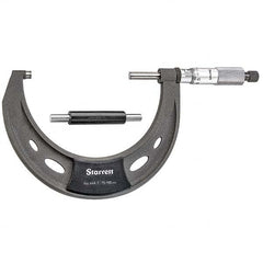 Starrett - Mechanical Outside Micrometers Minimum Measurement (mm): 75.00 Maximum Measurement (mm): 100.00 - Apex Tool & Supply