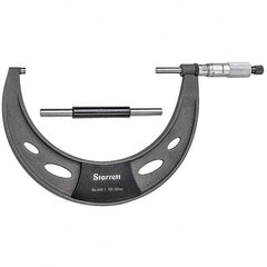 Starrett - Mechanical Outside Micrometers Minimum Measurement (mm): 125.00 Maximum Measurement (mm): 150.00 - Apex Tool & Supply