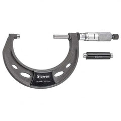 Starrett - Mechanical Outside Micrometers Minimum Measurement (mm): 50.00 Maximum Measurement (mm): 75.00 - Apex Tool & Supply