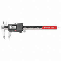 Starrett - 0 to 6" Range, 0.01mm Resolution, Electronic Caliper - Apex Tool & Supply