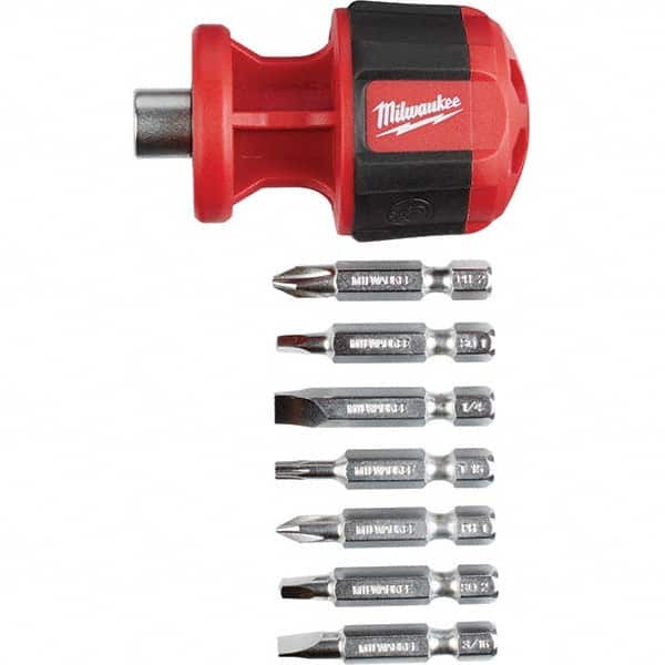 Milwaukee Tool - Bit Screwdrivers Type: 8-in-1 Nut Driver Tip Type: Philips; Slotted; Square; Torx - Apex Tool & Supply