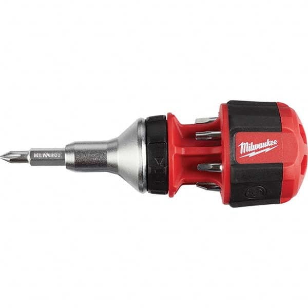 Milwaukee Tool - Bit Screwdrivers Type: Multi-Bit Screwdriver Tip Type: Philips; Slotted; Square; Torx - Apex Tool & Supply