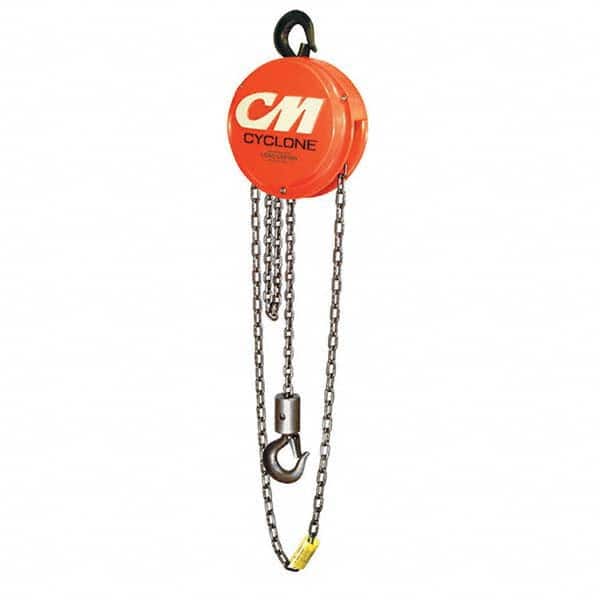 Cyclone - 1,000 Lb Capacity, 20' Lift Height, Chain Manual Hoist - Apex Tool & Supply