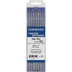 PRO-SOURCE - Tungsten Electrodes Type: E3 Diameter (Inch): 3/32 - Apex Tool & Supply