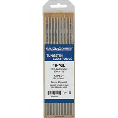 PRO-SOURCE - Tungsten Electrodes Type: 1.5% Lanthanated Diameter (Inch): 1/8 - Apex Tool & Supply