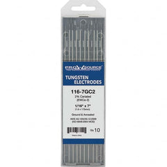PRO-SOURCE - Tungsten Electrodes Type: 2% Cerialed Diameter (Inch): 1/16 - Apex Tool & Supply